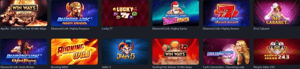 Spielauswahl im Betano Casino