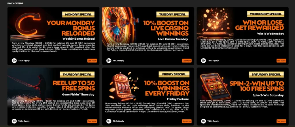 quinnbet daily promos