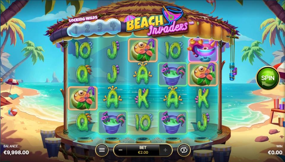 Beach Invaders Slot Game Free Demo