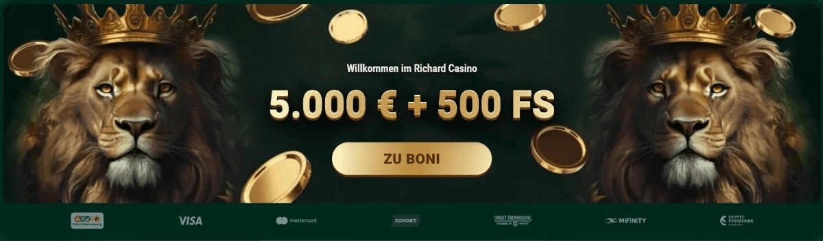 Richard Casino Willkommenspaket
