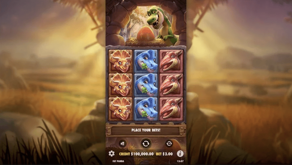 dino drop slot game screen