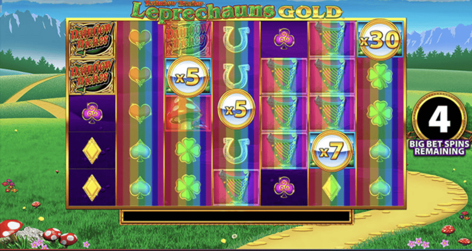 Rainbow Riches Leprechaun’s Gold game screen