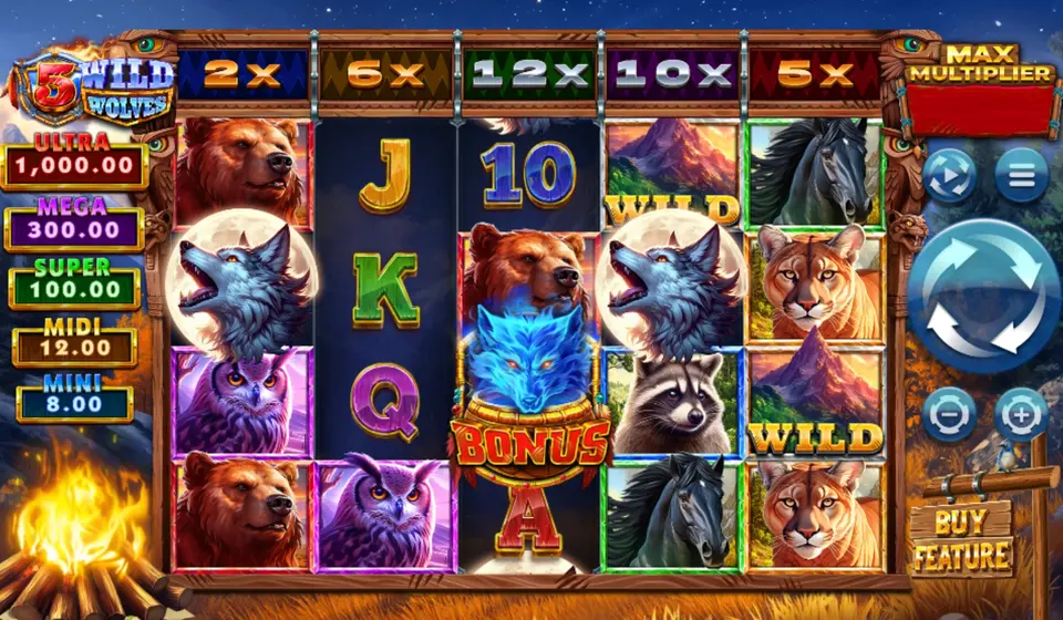 5 wild wolves by 4theplayer