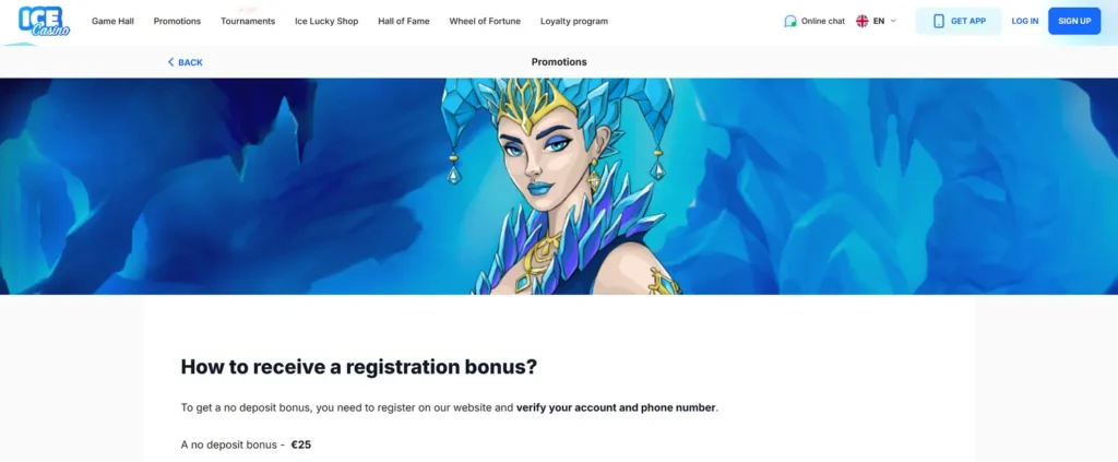 Ice casino no deposit bonus