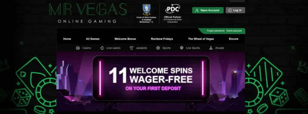 mr vegas no wagering spins