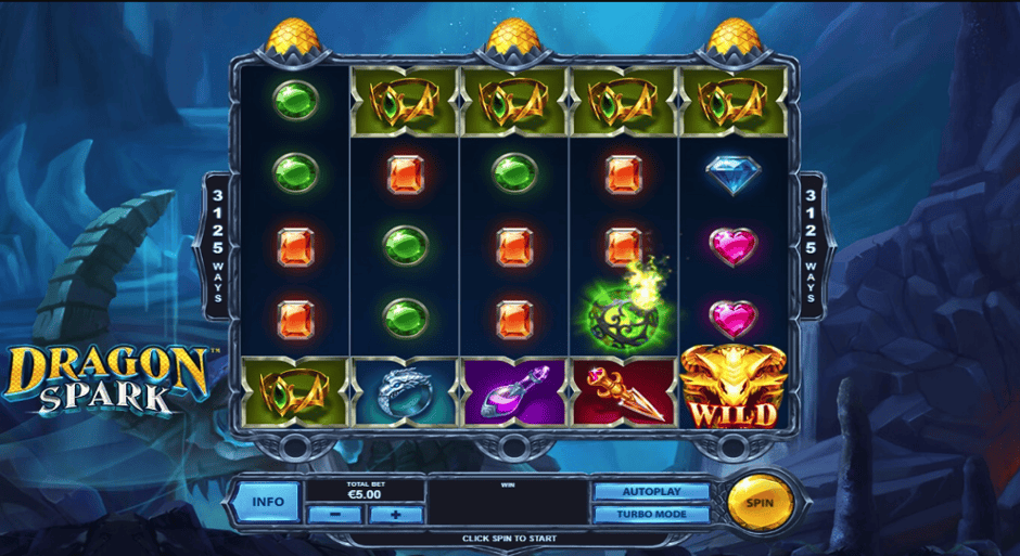 Dragon Spark slot screen