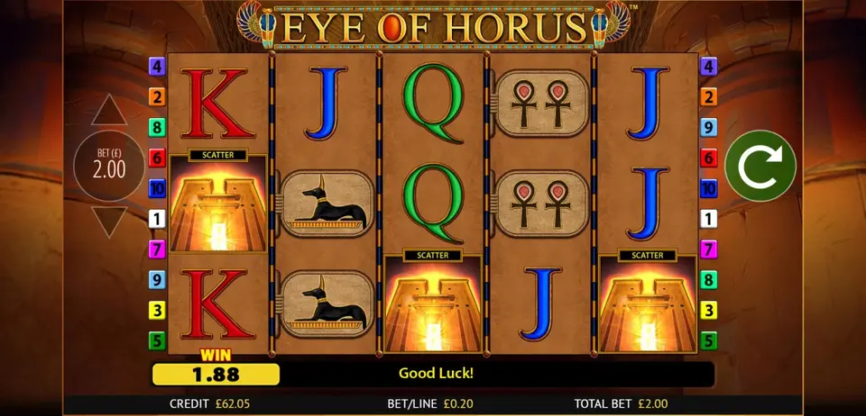eye of horus slot symbols