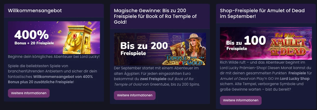 Lord Lucky Bonus