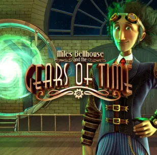 Logo image for Miles Bellhouse And The Gears Of Time Spielautomat Logo