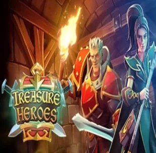 Logo image for Treasure heroes Slot Logo